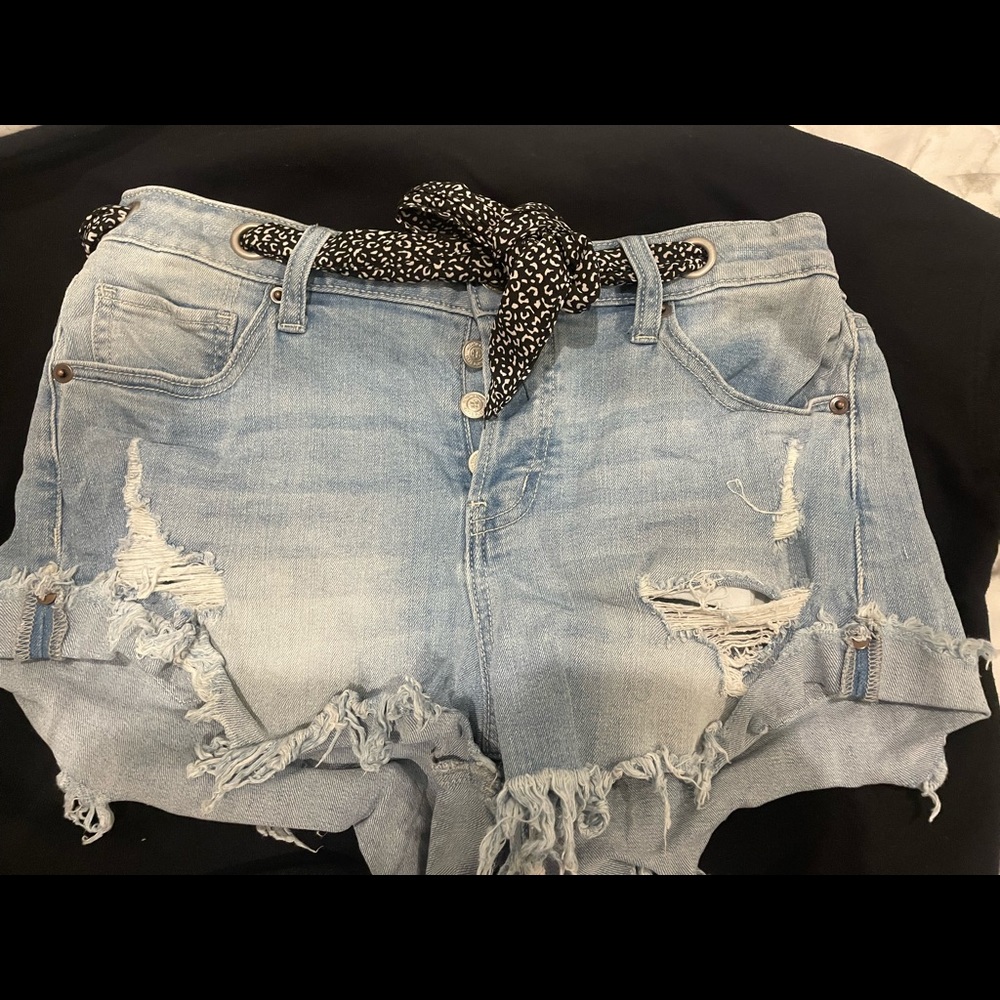 jean shorts from altrd state really cute just too small would fit a 26 too